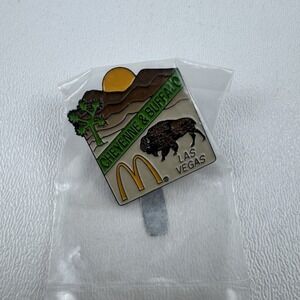 Vintage McDonalds Cheyenne & Buffalo - Las Vegas Crew Pin